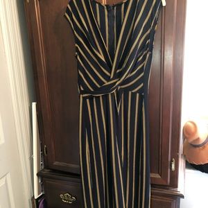 Navy and gold jumpsuit